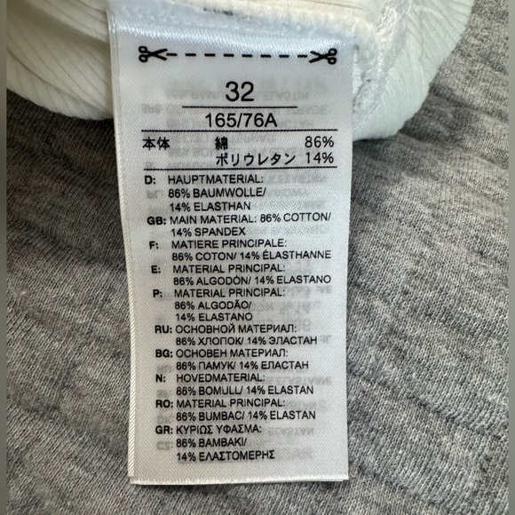 Reebok x Victoria Beckham Cropped Ribbed Tank Top White Size XS - Picture 9 of 10